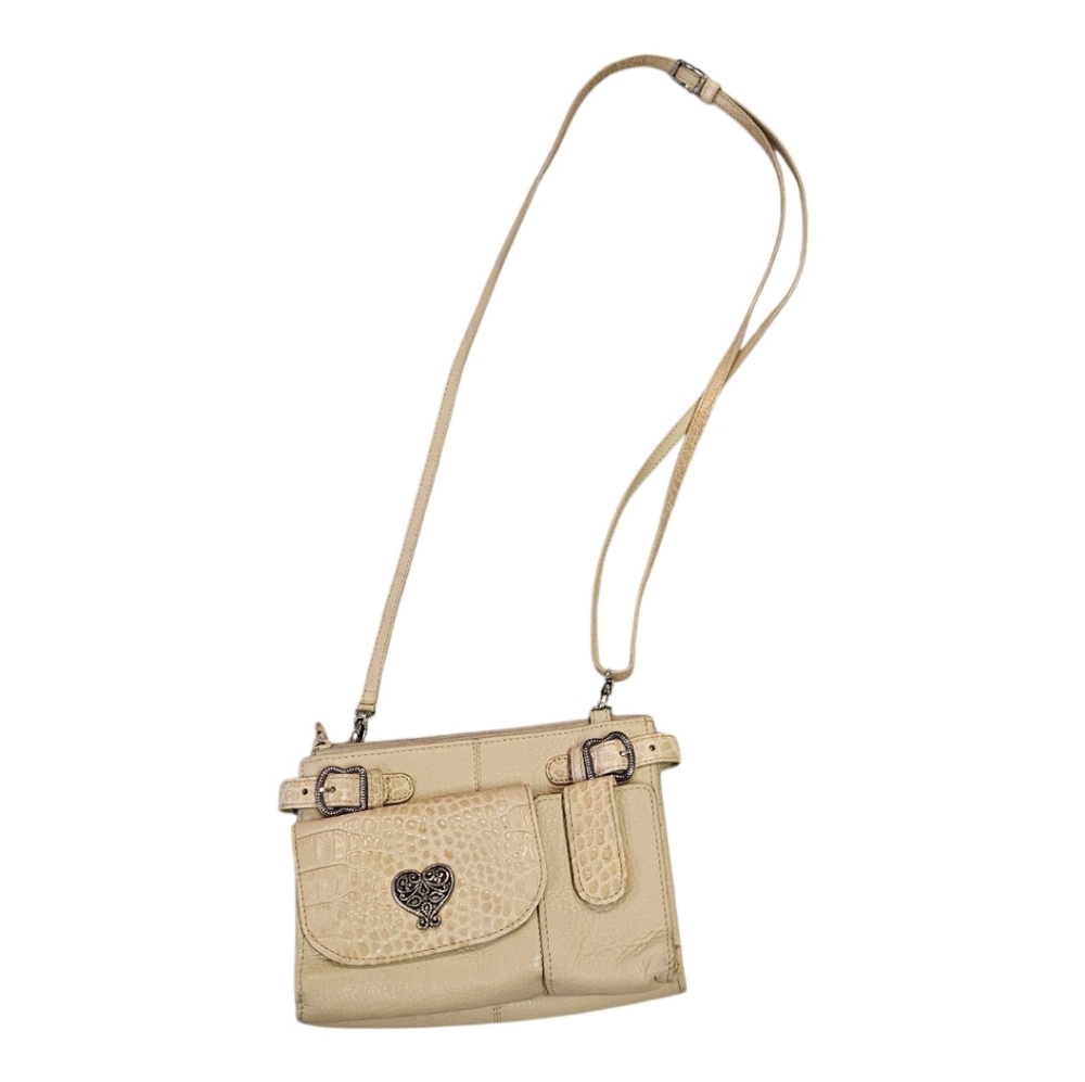 Brighton Crossbody Stylish Cream Crossbody Bag Y2K EUC!!!!